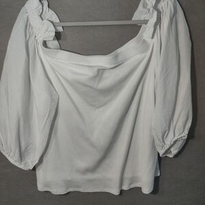 Who What‎ Wear Top Size 2XL Off or On the Shoulder Ribbed Knit